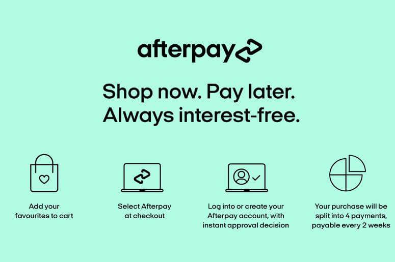 We Now Accept Afterpay!