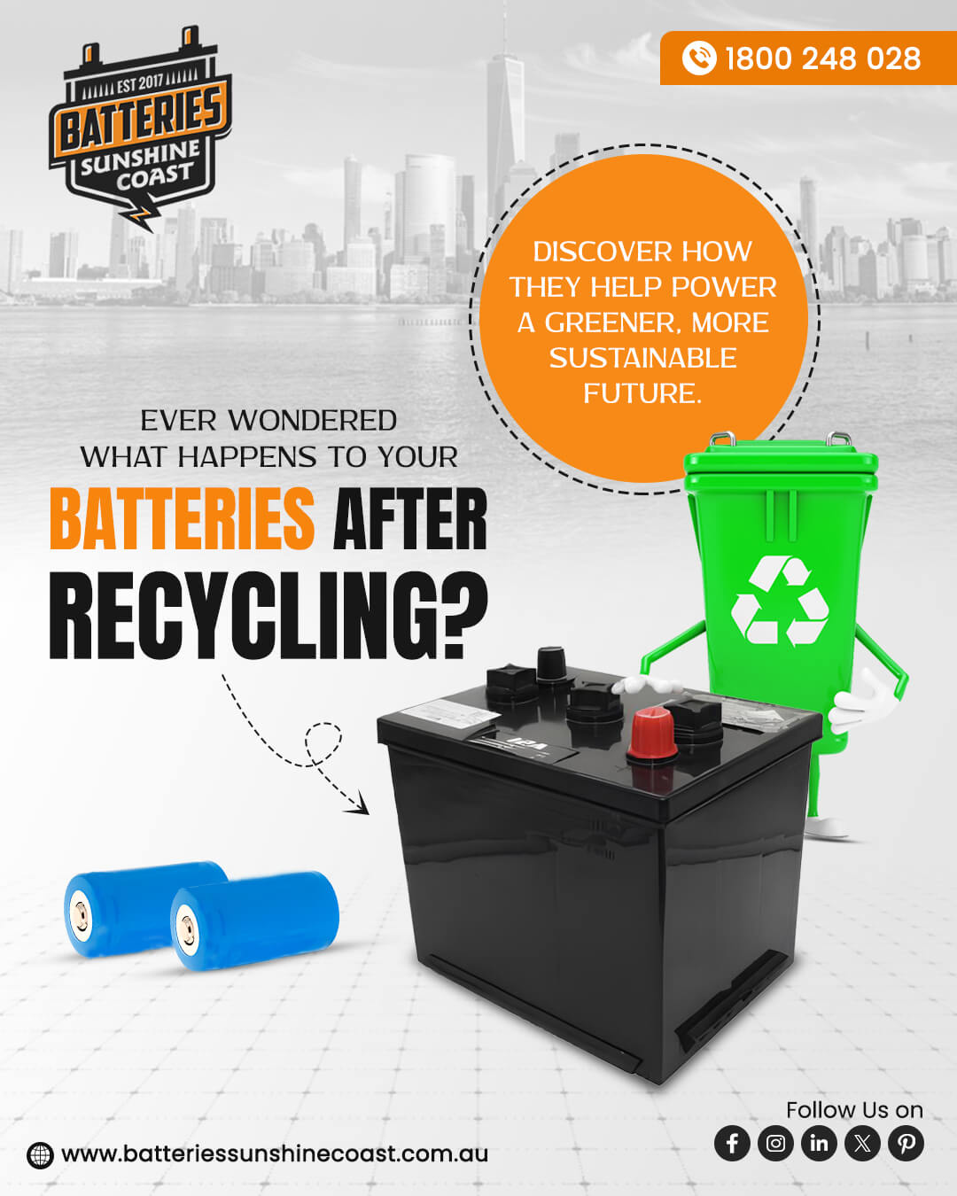 Batteries after recycling