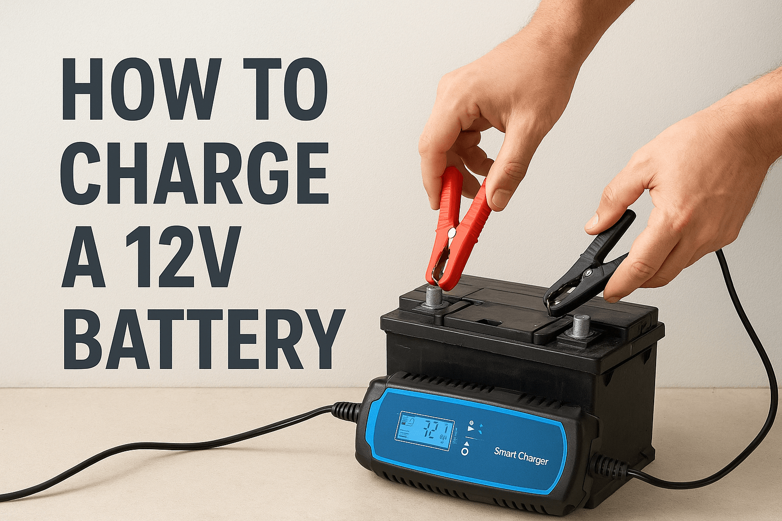 how to charge 12v battery